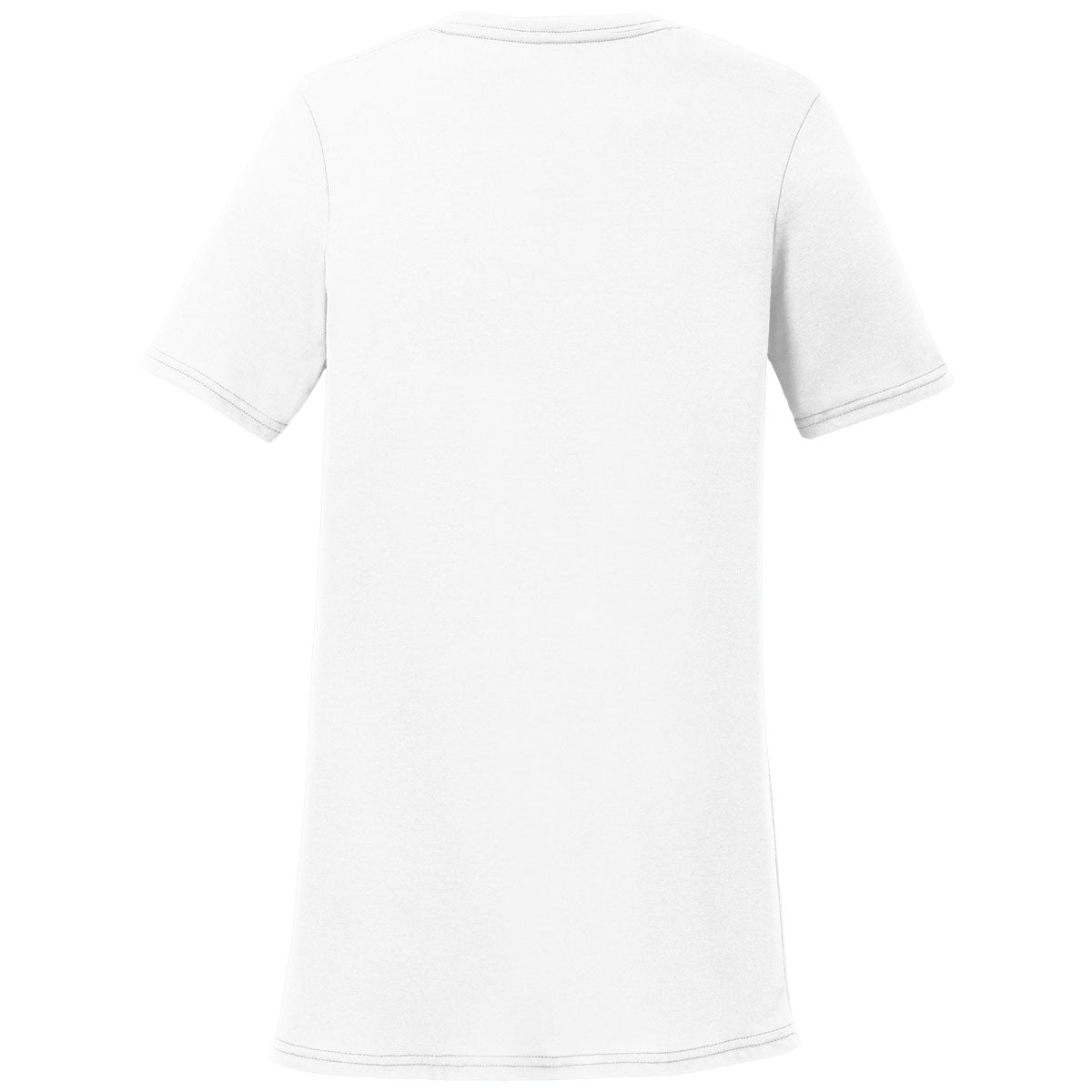Port & Company Women's Stunning White Performance Blend V-Neck Tee