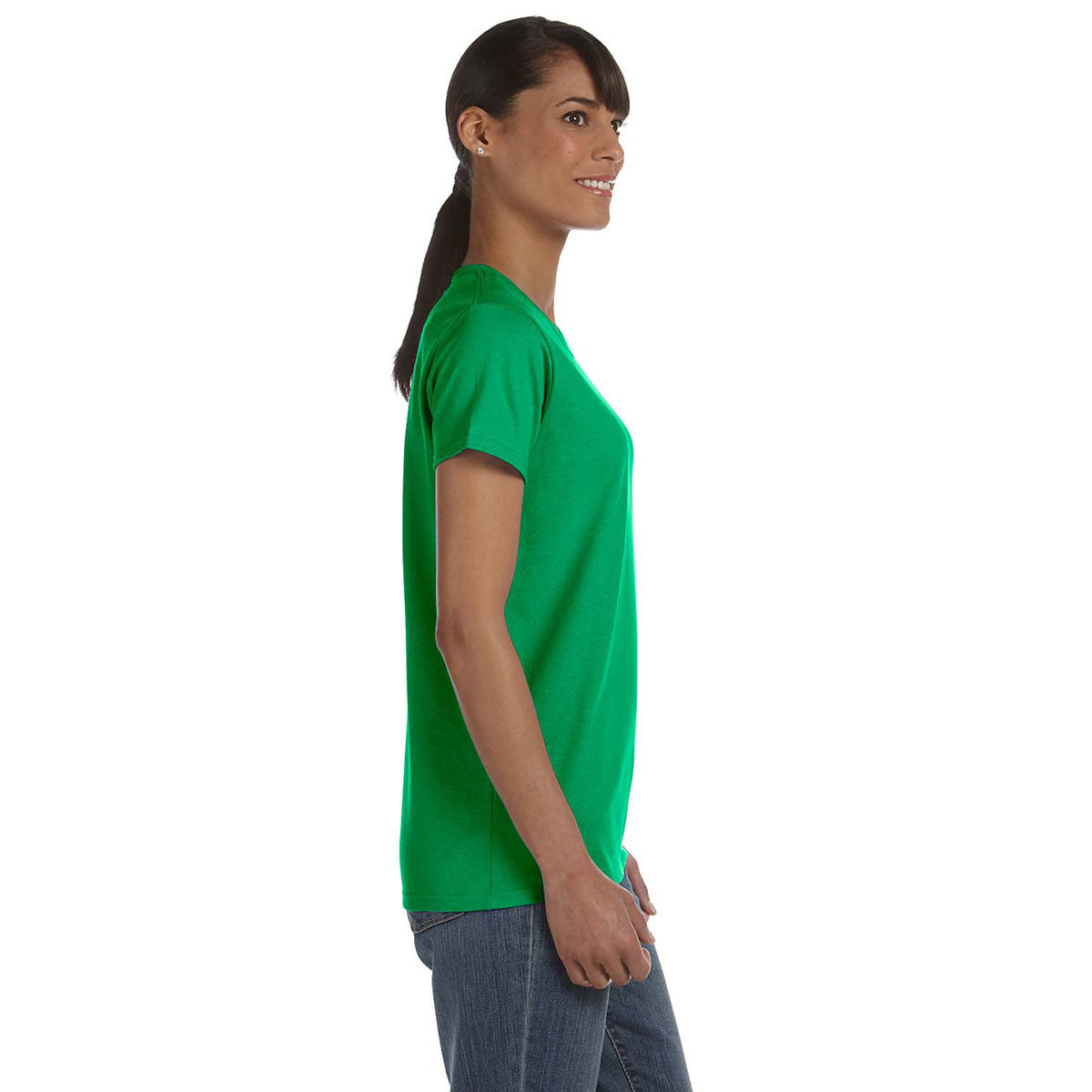 Gildan Women's Stylish Irish Green 5.3 oz. T-Shirt