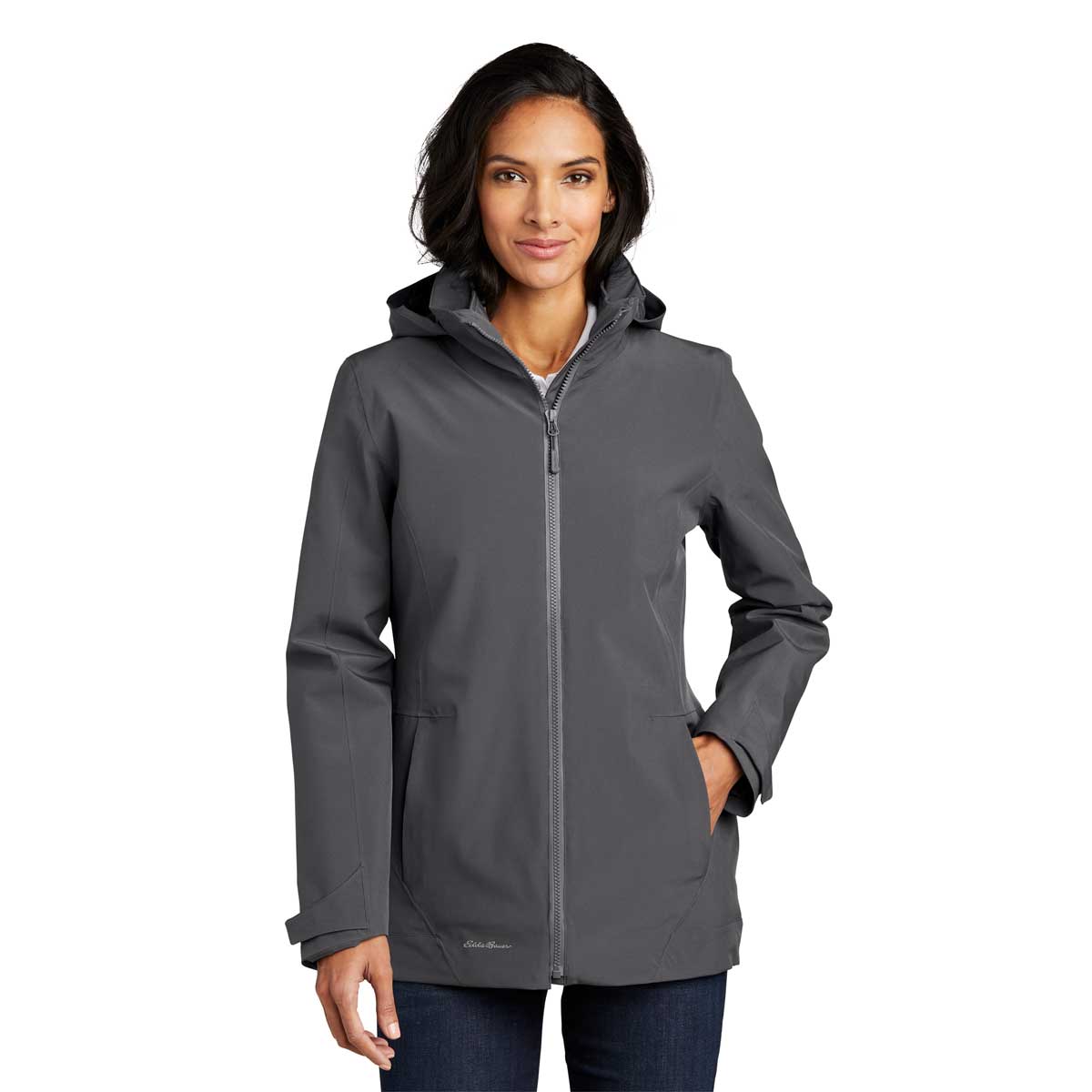 Eddie Bauer Women's Stylish Grey Steel/Metal Grey WeatherEdge 3-in-1 Jacket