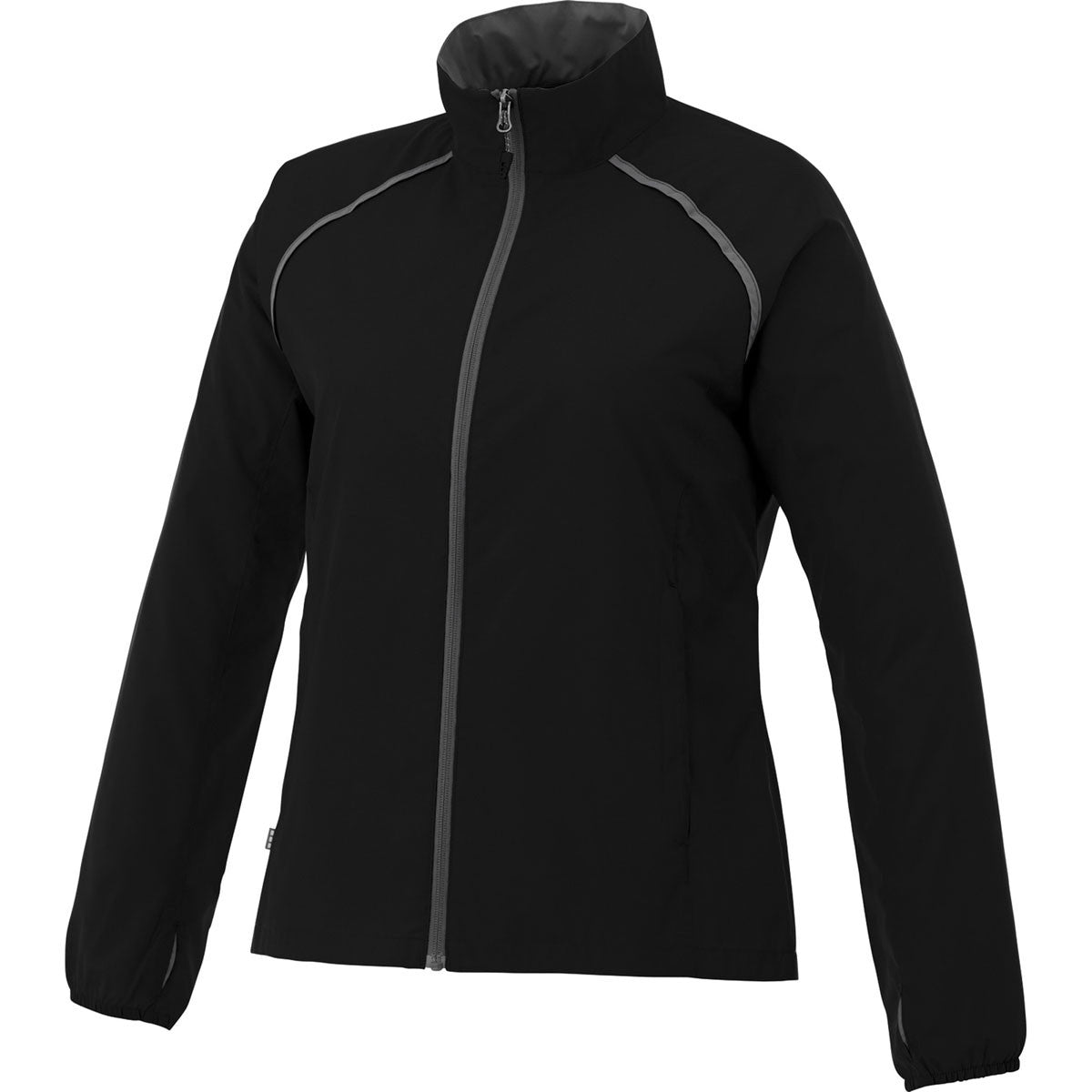 Elevate Women's Stunning Black Egmont Packable Jacket