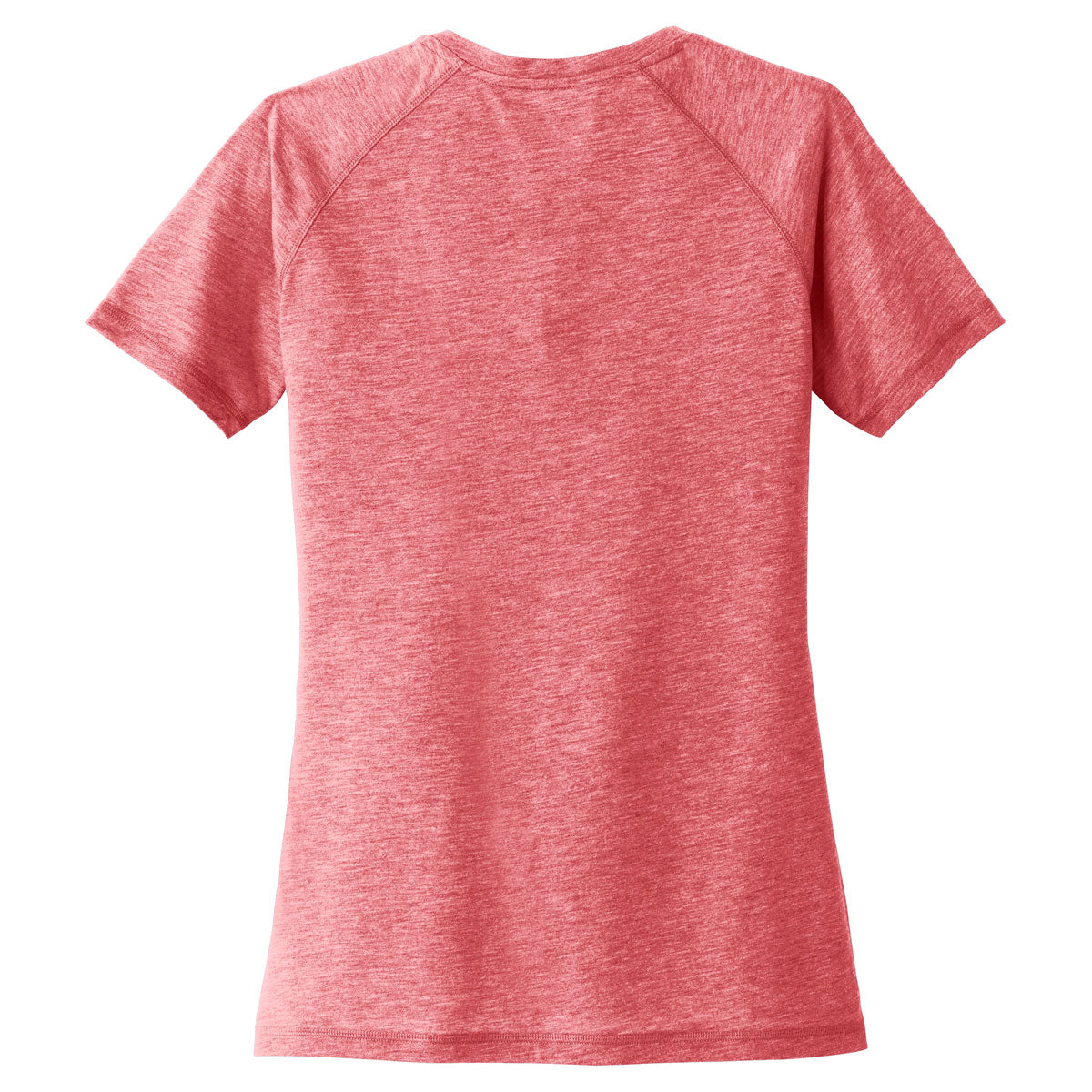 Sport-Tek Women's Stunning True Red Heather PosiCharge Tri-Blend Scoop Neck Tee - A Must-Have!
