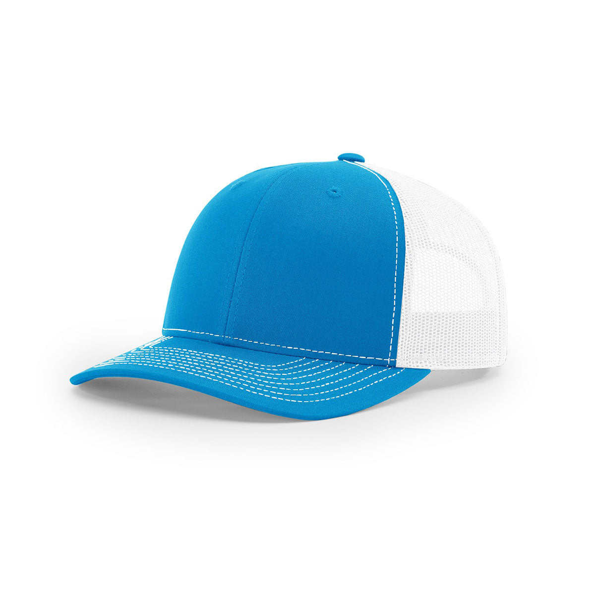 Richardson Cyan/White Mesh Back Split Trucker Hat - The Ultimate Branding Accessory