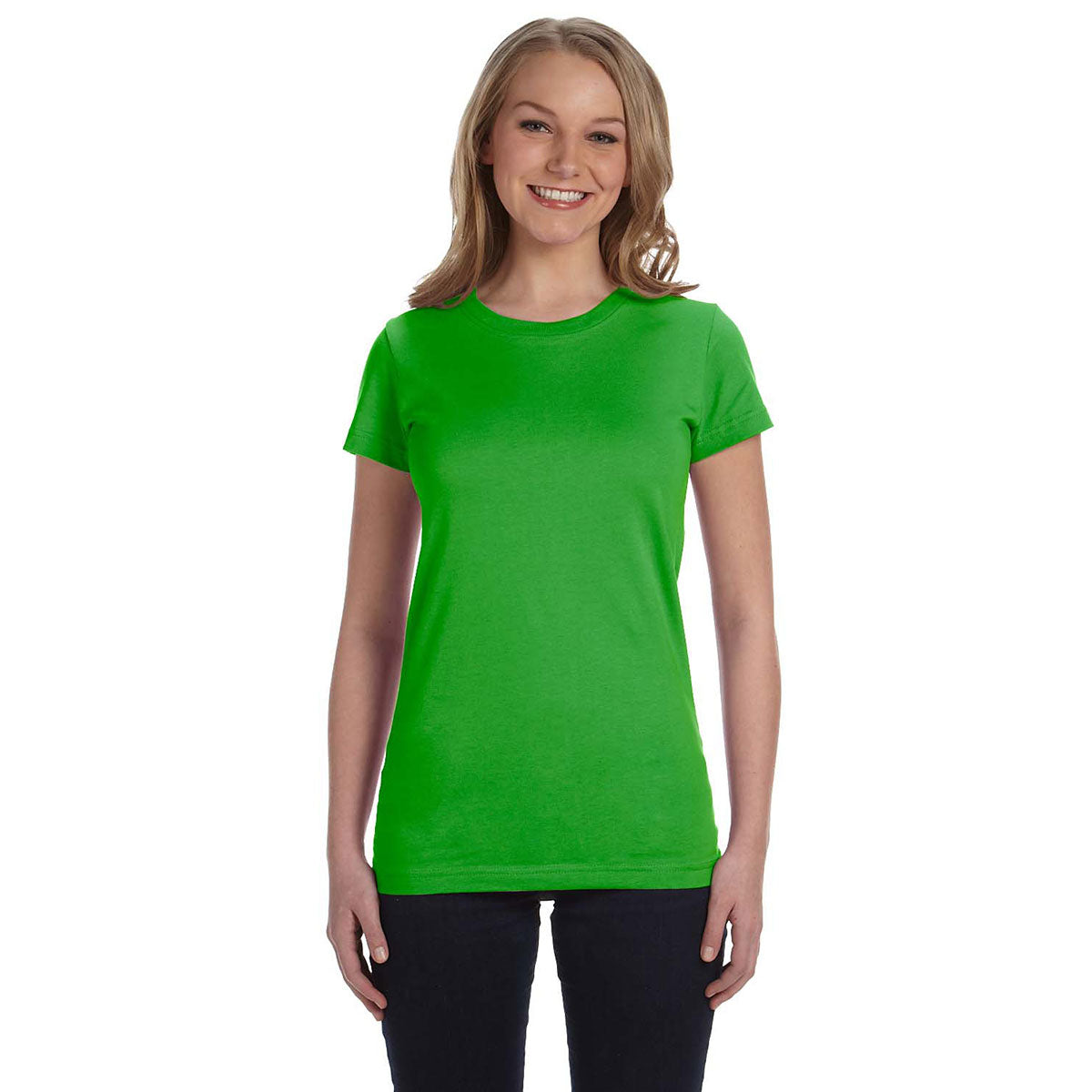LAT Women's Apple Junior Fit Premium Jersey T-Shirt - Ideal for Brand Promotion