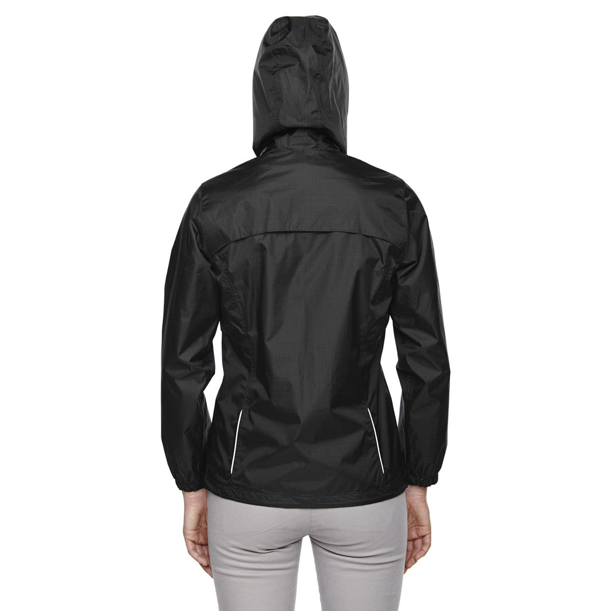 Core 365 Women's Black Climate-Ready Sealed Lightweight Ripstop Jacket: Stand Out Everywhere!