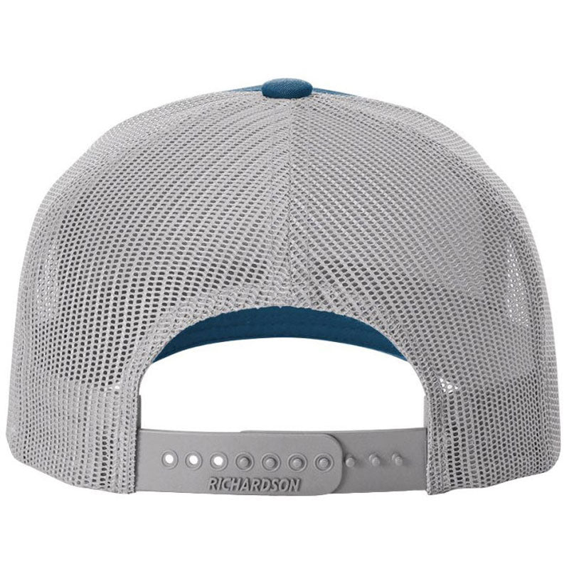 Richardson Cobalt Blue/Grey Mesh Back Trucker Hat: A Stylish Corporate & Team Essential