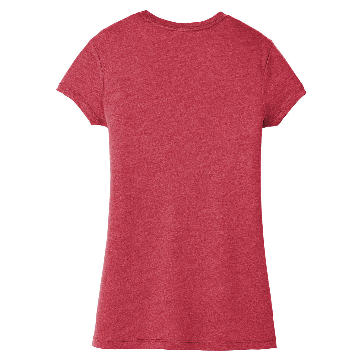 District Women's Red Frost Stylish Fitted Tri Tee