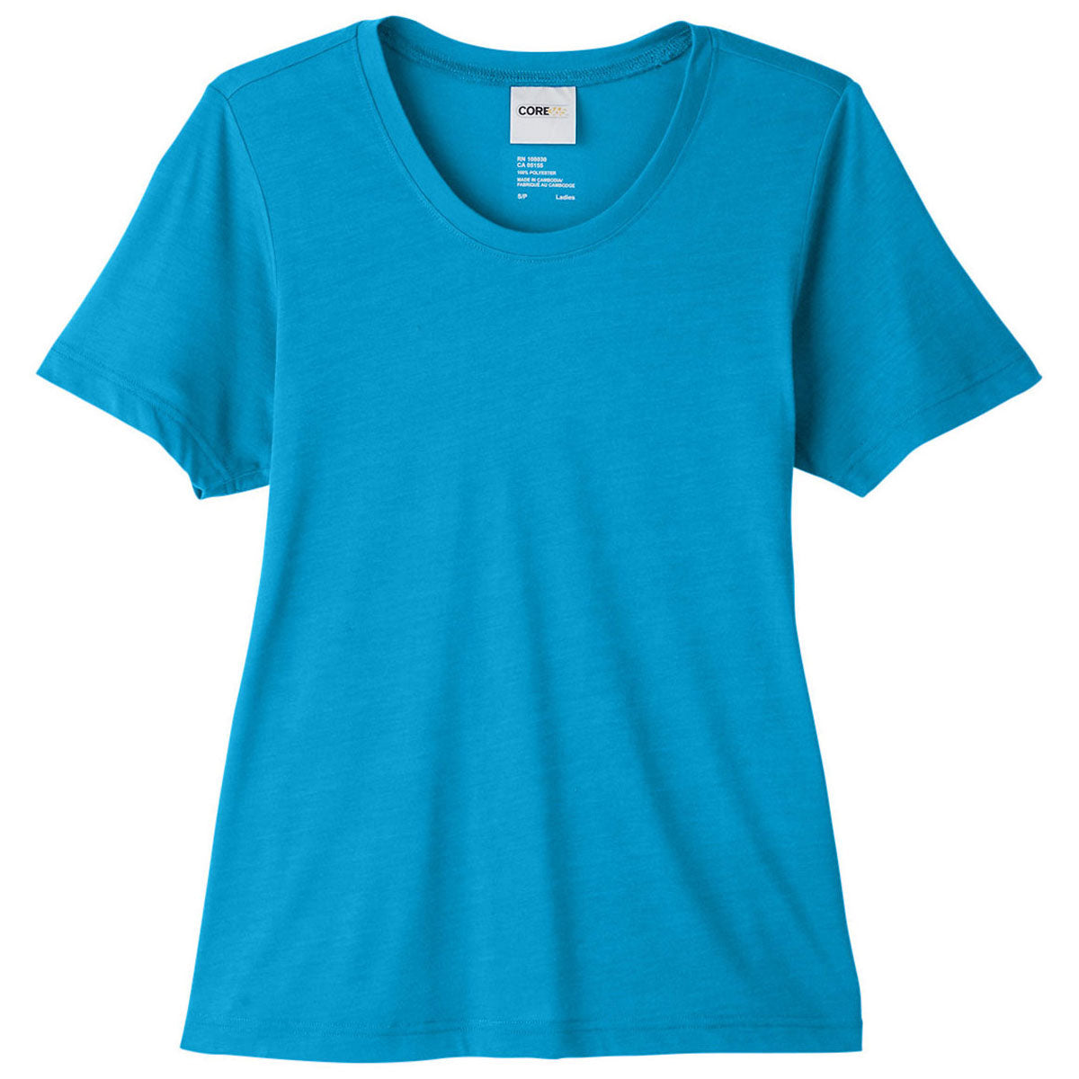 Core 365 Women's Stunning Electric Blue Fusion ChromaSoft Performance T-Shirt