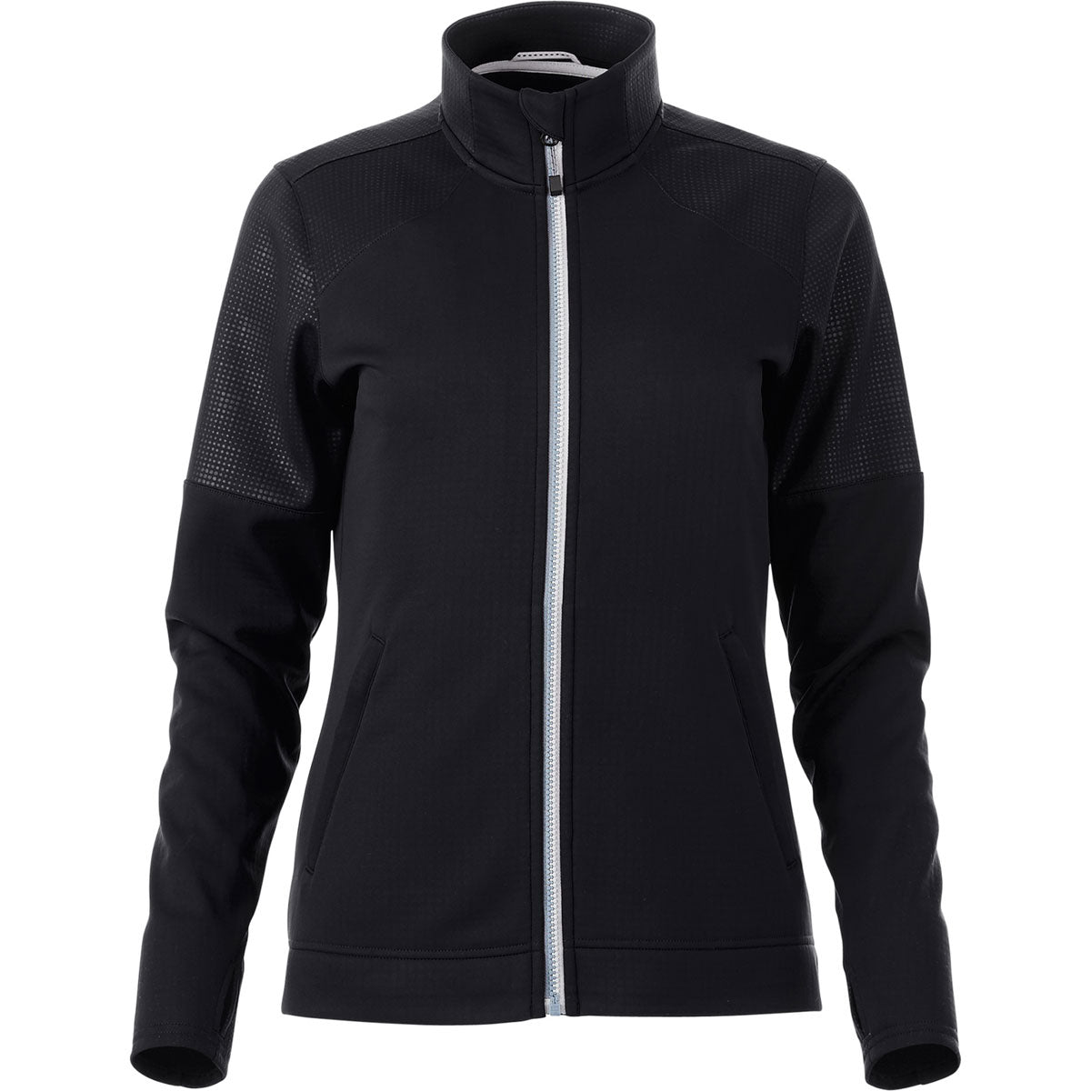 Elevate Women's Stylish Black Senger Knit Jacket