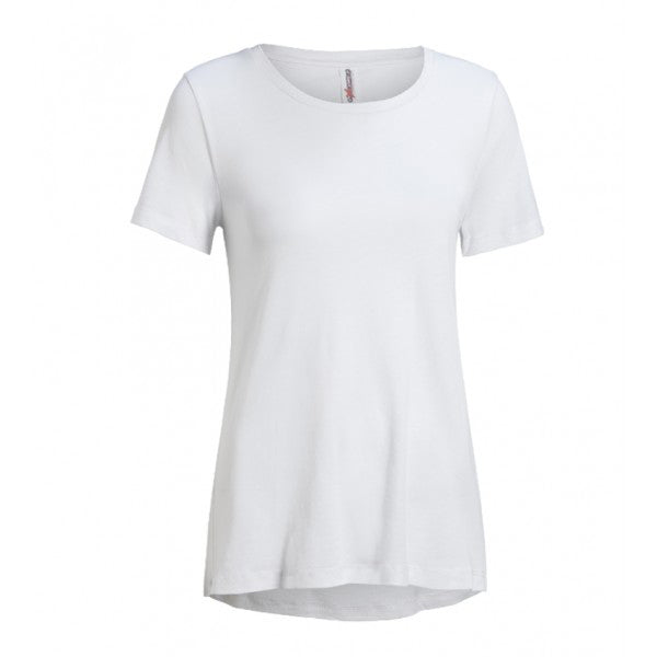 Expert Women's White American MoCA Bay Short Sleeve Crew - A Versatile Essential