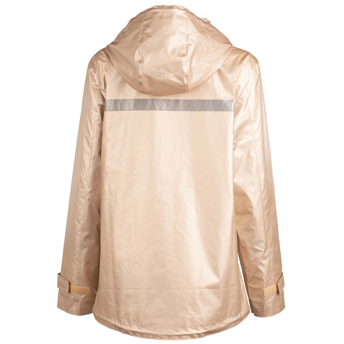 Charles River Women's Stunning Champagne/Floral New Englander Rain Jacket with Exquisite Floral Printed Lining