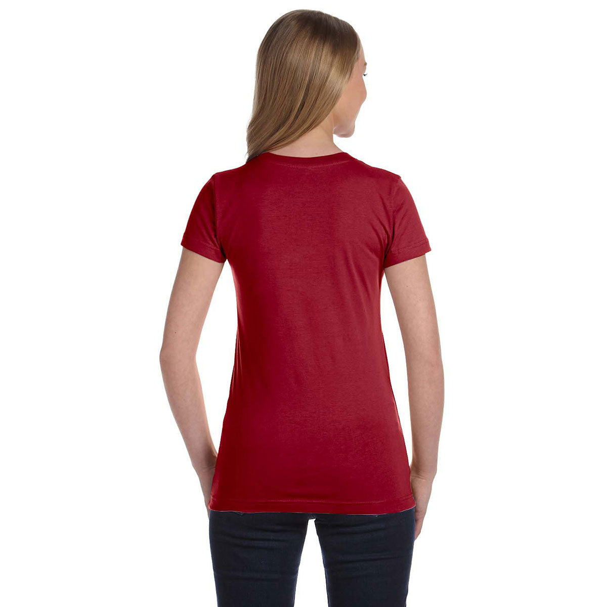 LAT Women's Stunning Garnet Junior Fit Fine Jersey T-Shirt