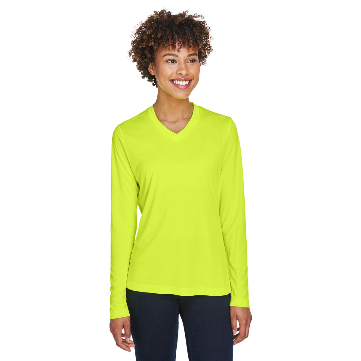 Team 365 Women's Safety Yellow Zone Long-Sleeve Performance T-Shirt: Your Ultimate Activewear Essential