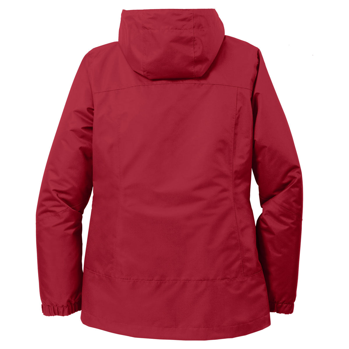 Port Authority Women's Stunning Rich Red/Black Vortex Waterproof 3-in-1 Jacket - Your Weather-Defying Essential!
