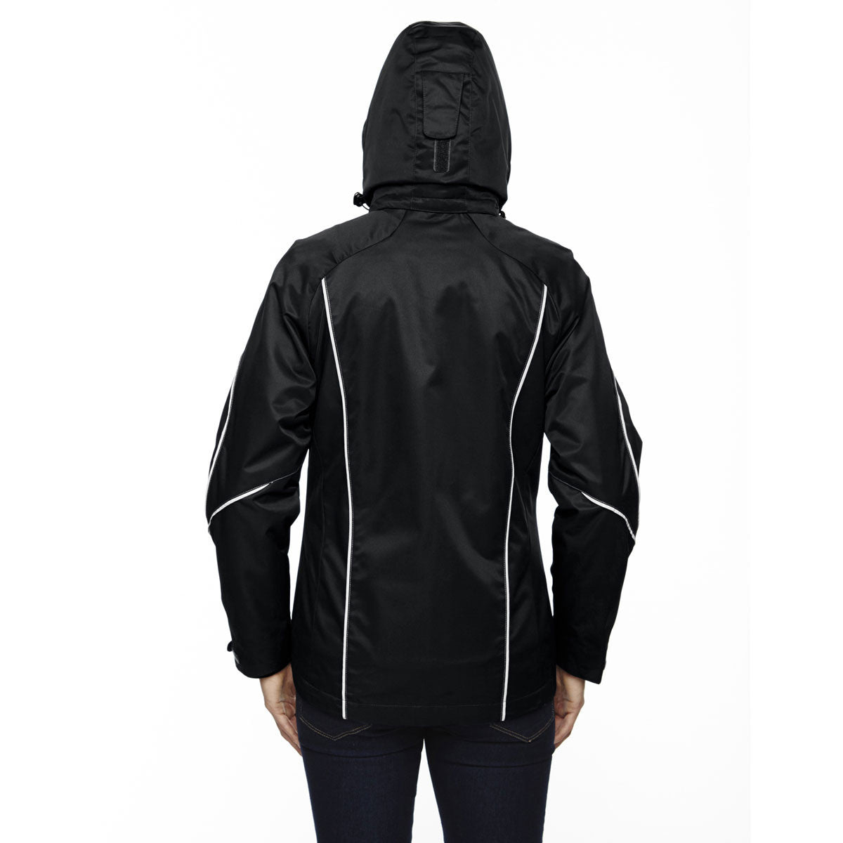 North End Women's Stylish Black Angle 3-In-1 Bonded Fleece Liner Jacket