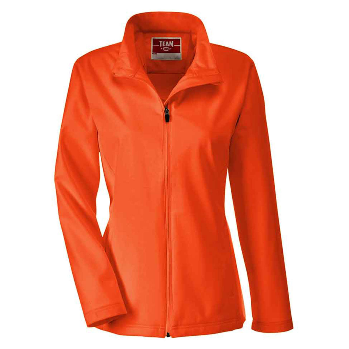 Team 365 Women's Orange Sport Leader Soft Shell Jacket - A Fashionable Must-Have!