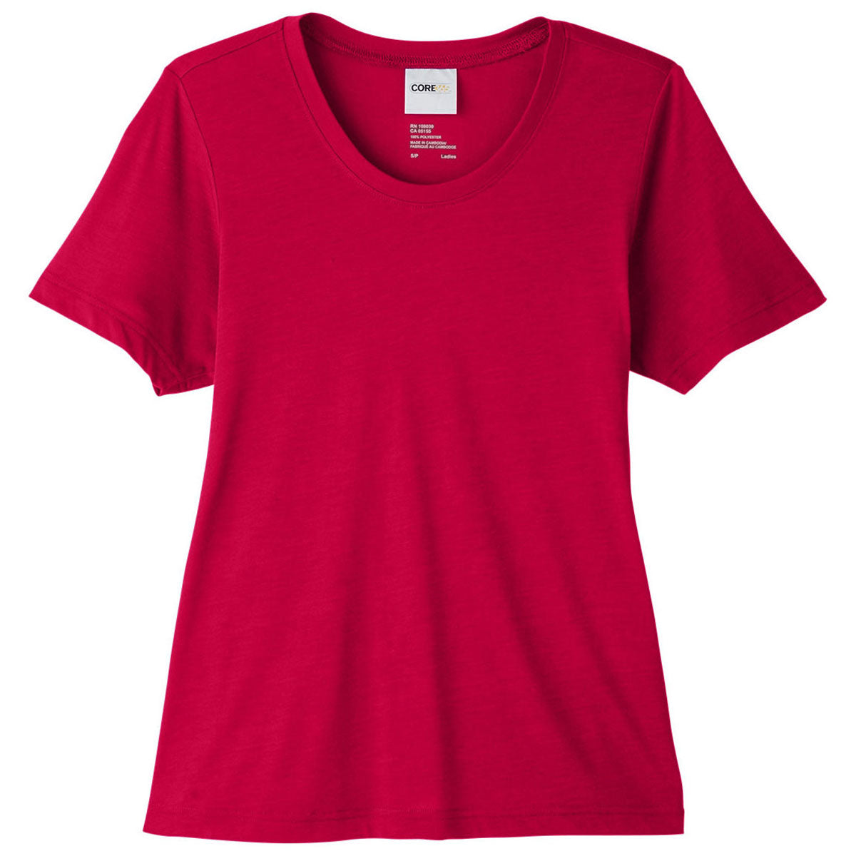 Core 365 Women's Stunning Red Fusion ChromaSoft Performance T-Shirt