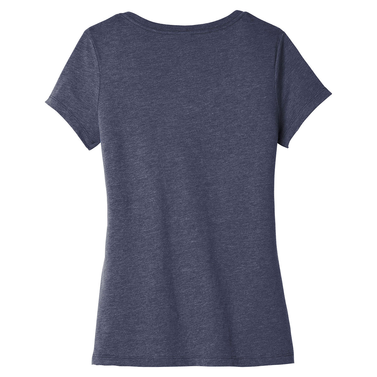 District Women's Navy Heathered V-Neck 'Very Important' Tee