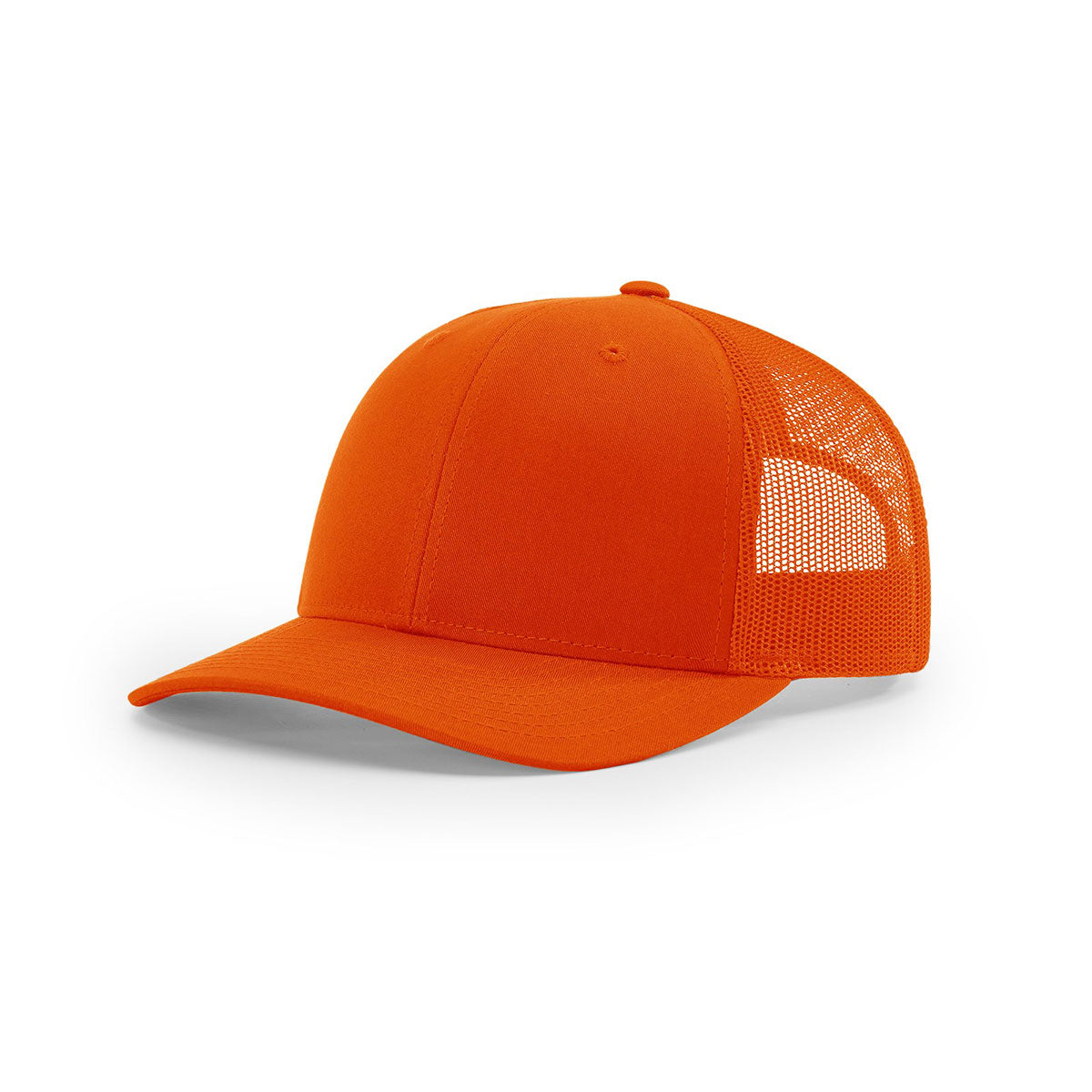 Richardson Stunning Orange Mesh Back Solid Trucker Hat