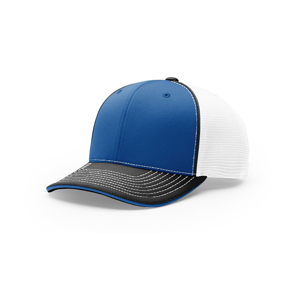 Richardson On-Field Tri-Color Pulse R-Flex Cap: Royal, White & Black