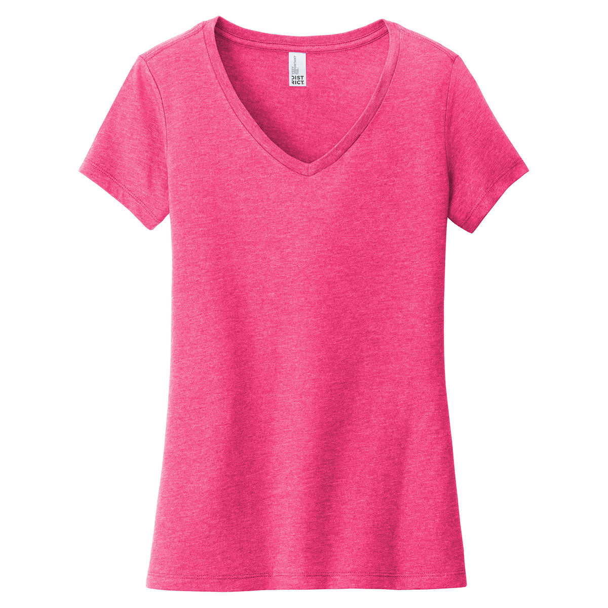 District Women's Fuchsia Frost 'VIP' V-Neck Tee