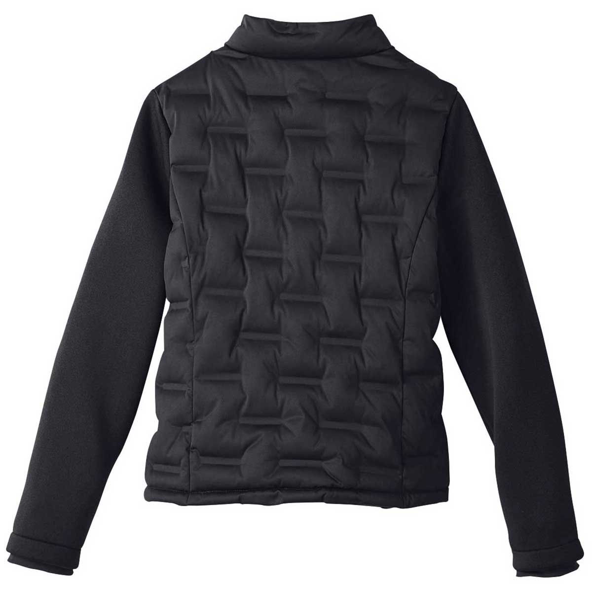North End Women's Stunning Black/Black/Carbon Pioneer Hybrid Bomber Jacket