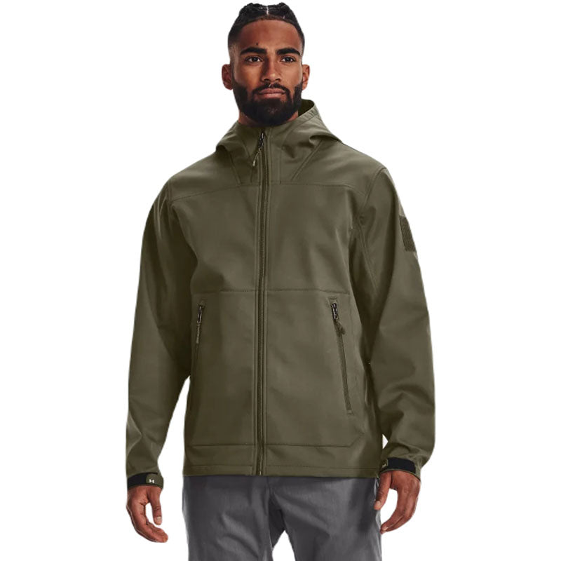 Under Armour Men's Tactical Softshell Jacket in Marine OD Green - Customizable Corporate Gift