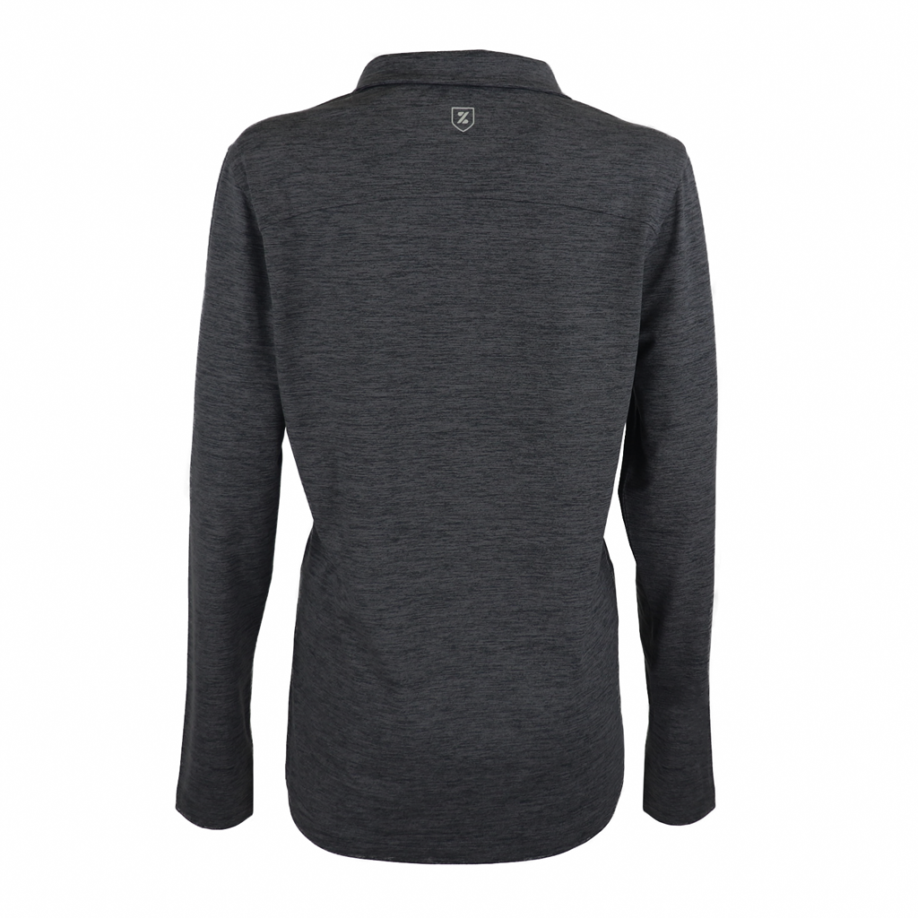 Zusa Women's Stunning Charcoal Heather Brisk Quarter Zip - A Must-Have!