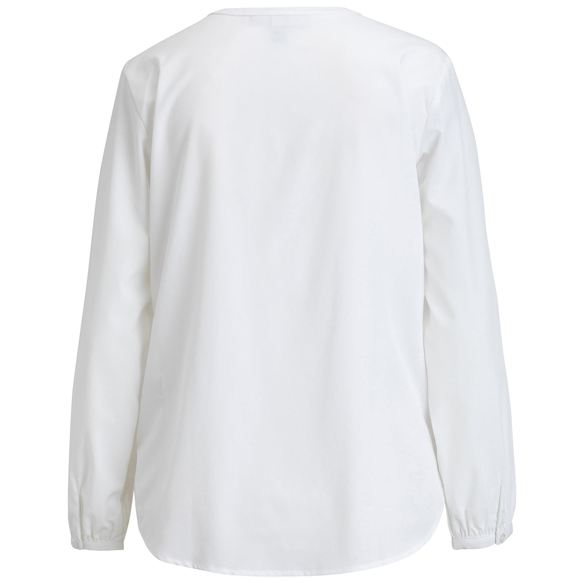 Edwards Women's Elegant White Open V-Neck Embroidered Blouse