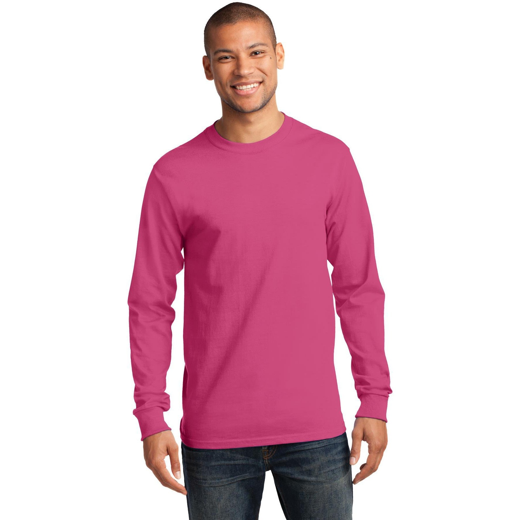 Don't Miss Out! Port & Company Tall Long Sleeve Essential Tee on Closeout