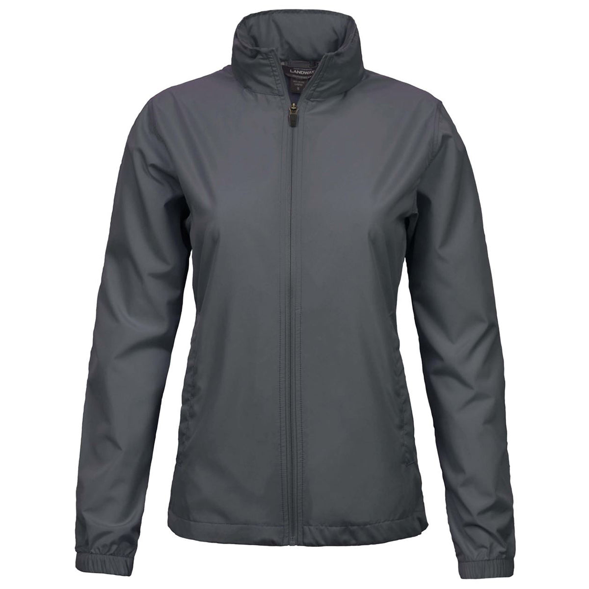 Landway Women's Charcoal Atmos Full-Zip Windbreaker - An Eco-Friendly Fashion Must-Have