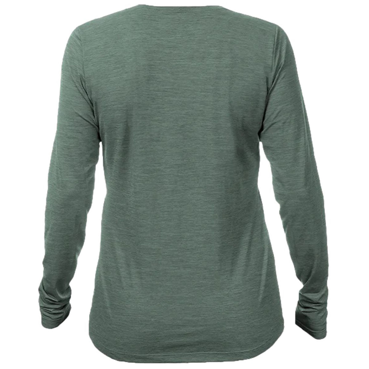 ANETIK Women's Dark Olive Heathered Breeze Tech Long Sleeve T-Shirt - Showcase Your Style!