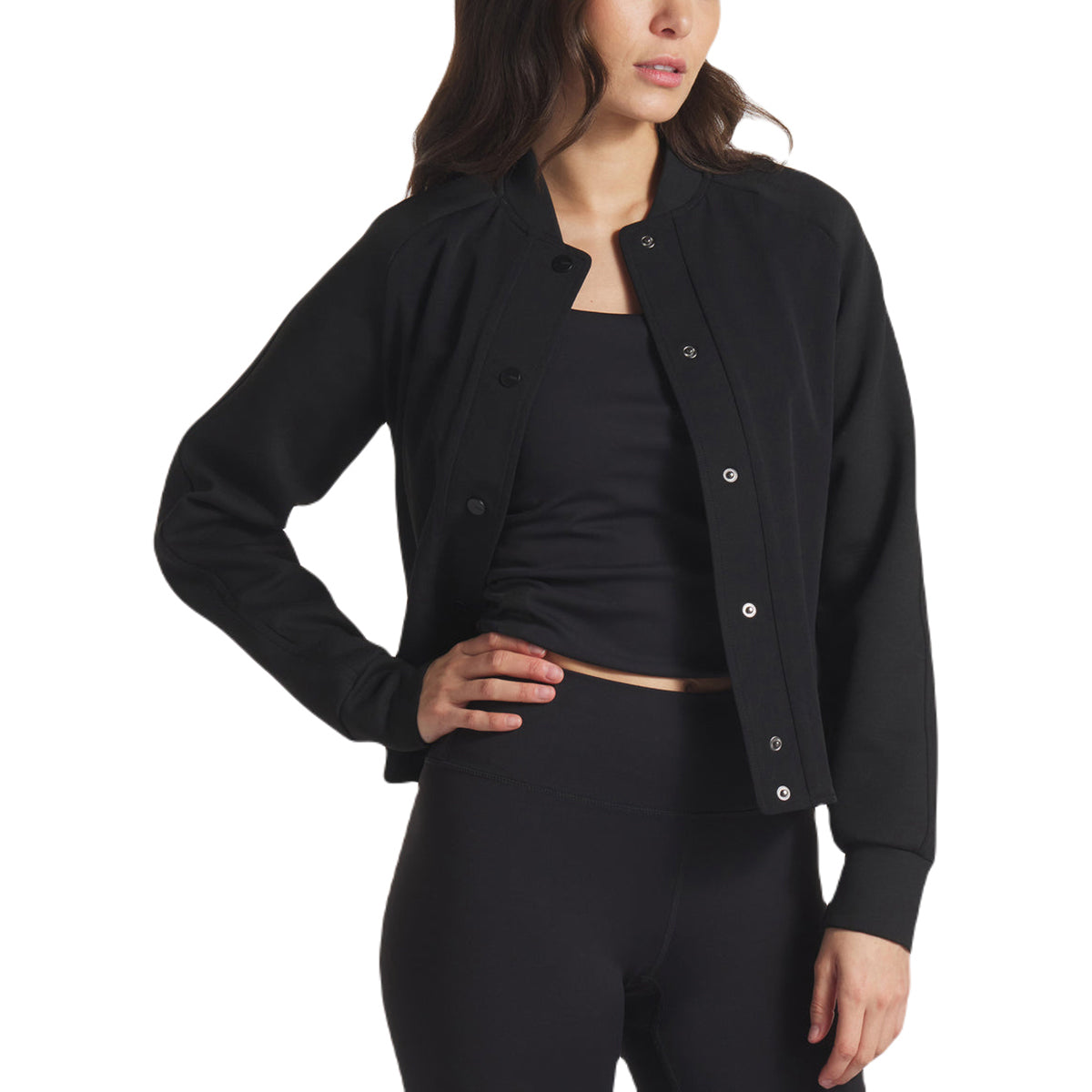UNRL Women's Black Jetset Bomber Jacket - A Must-Have for Every Fashionista