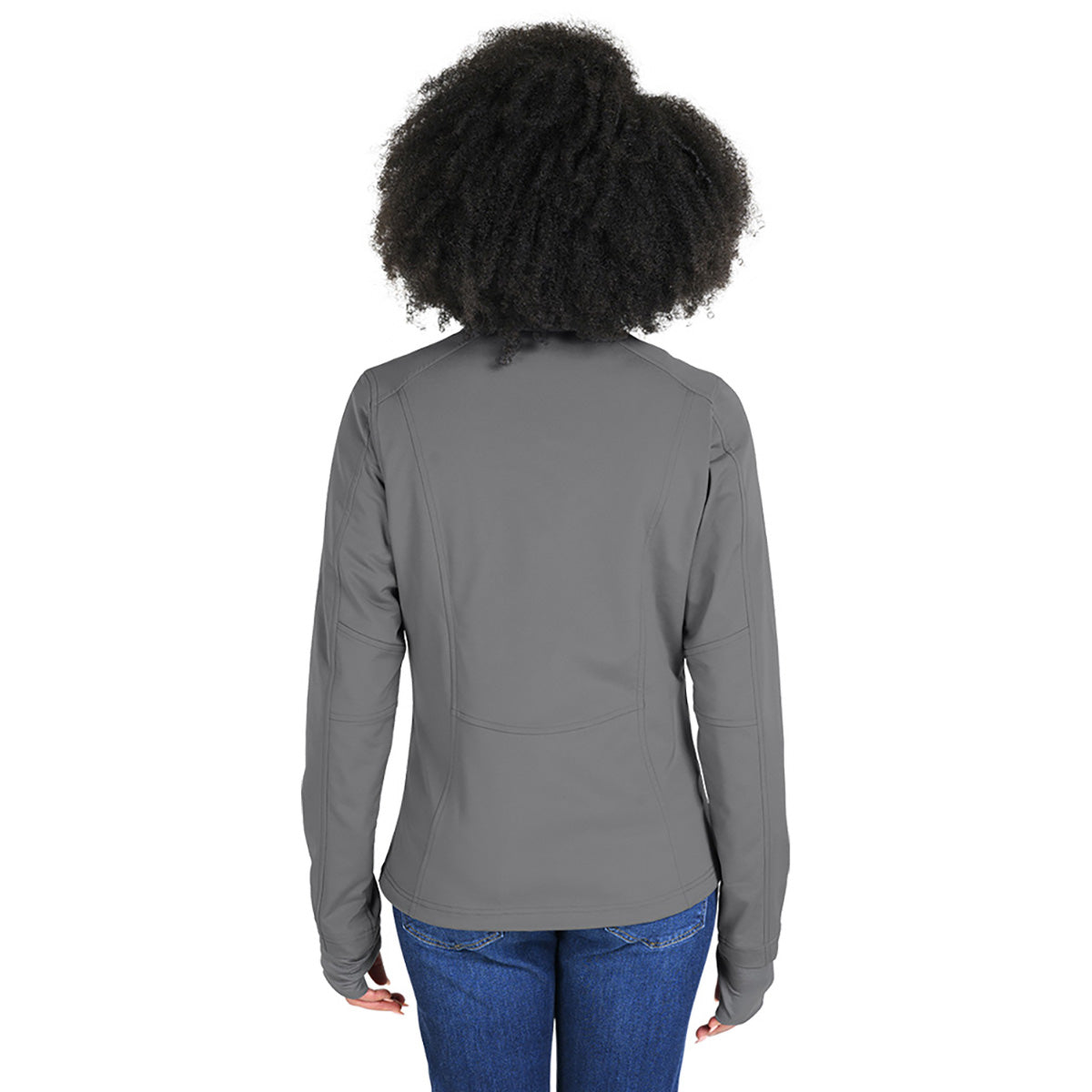 Charles River Women's Stylish Steel Grey Axis Soft Shell Jacket