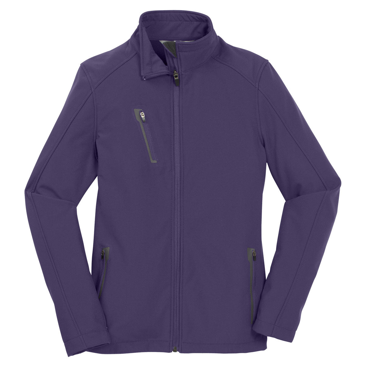 Port Authority Women's Stylish Purple Welded Soft Shell Jacket - A Must-Have!