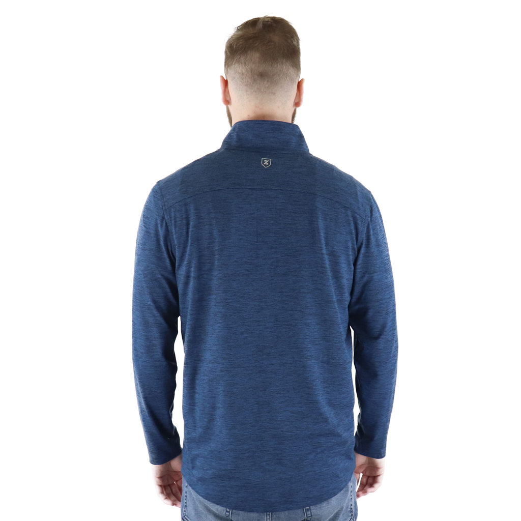 Zusa Men's Navy Heather Brisk Quarter Zip - Your Ideal Activewear