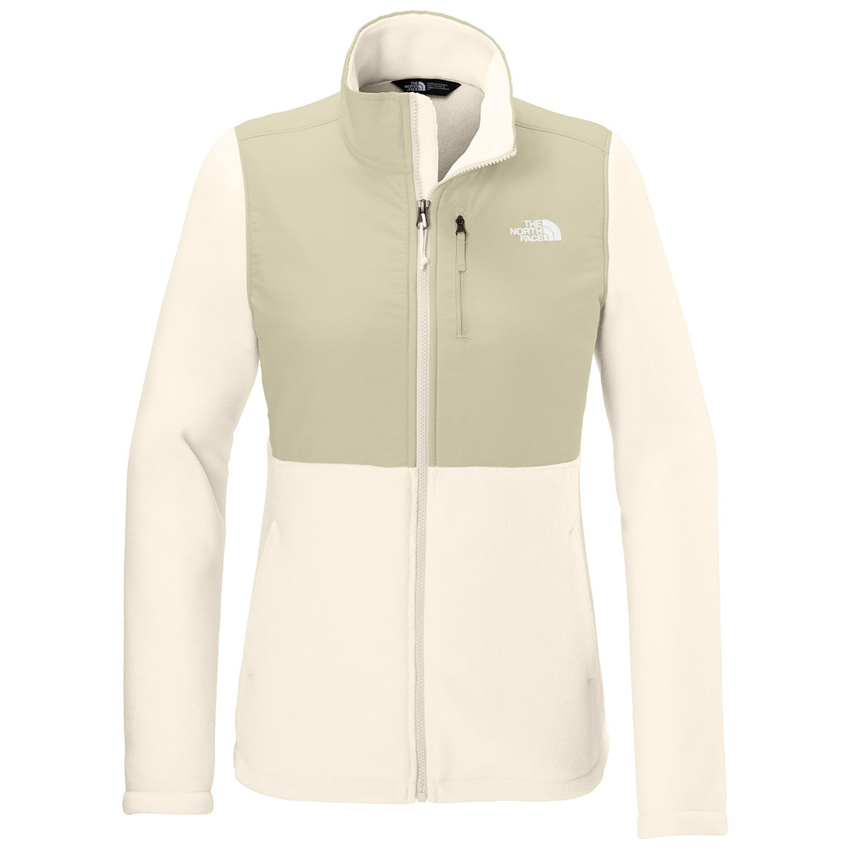 The North Face Women's Gardenia White/Gravel Highest Peak Full-Zip Fleece Jacket - Your Ultimate Adventure Companion