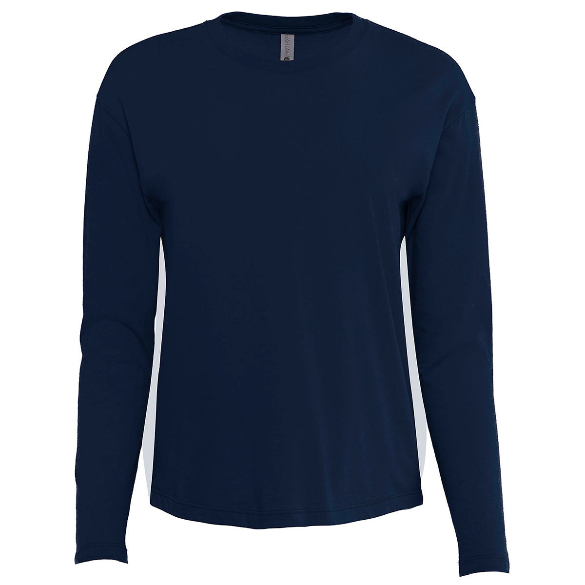 Next Level Apparel Women's Stylish Midnight Navy Relaxed Long Sleeve T-Shirt