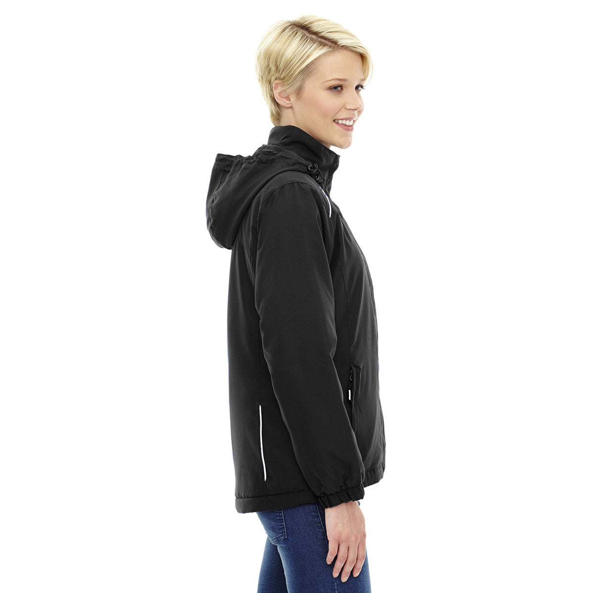 Core 365 Women's Stylish Black Brisk Insulated Jacket - Stay Warm in Style!