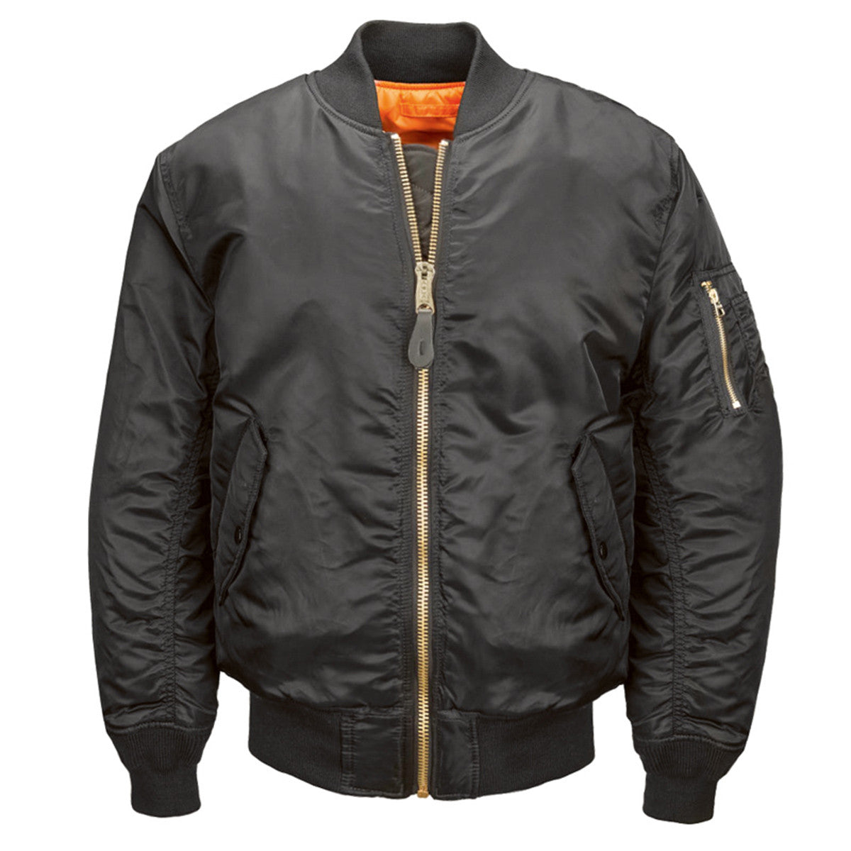 Alpha Industries Women's Stunning Black MA-1 Flight Jacket