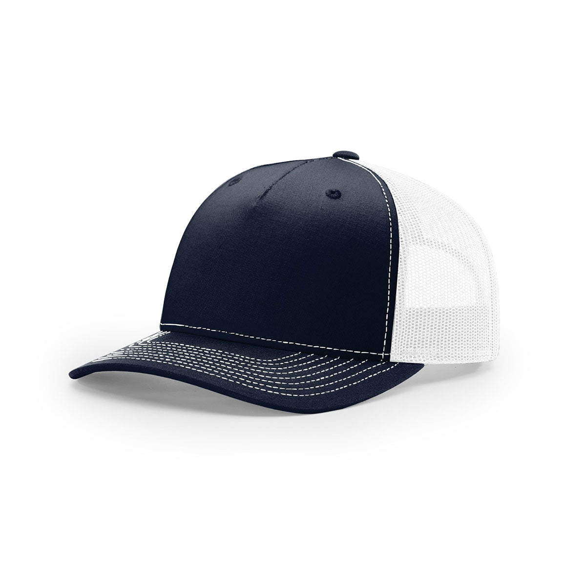 Richardson Navy/White Mesh Back 5-Panel Trucker Hat: Ideal for Brand Promotion