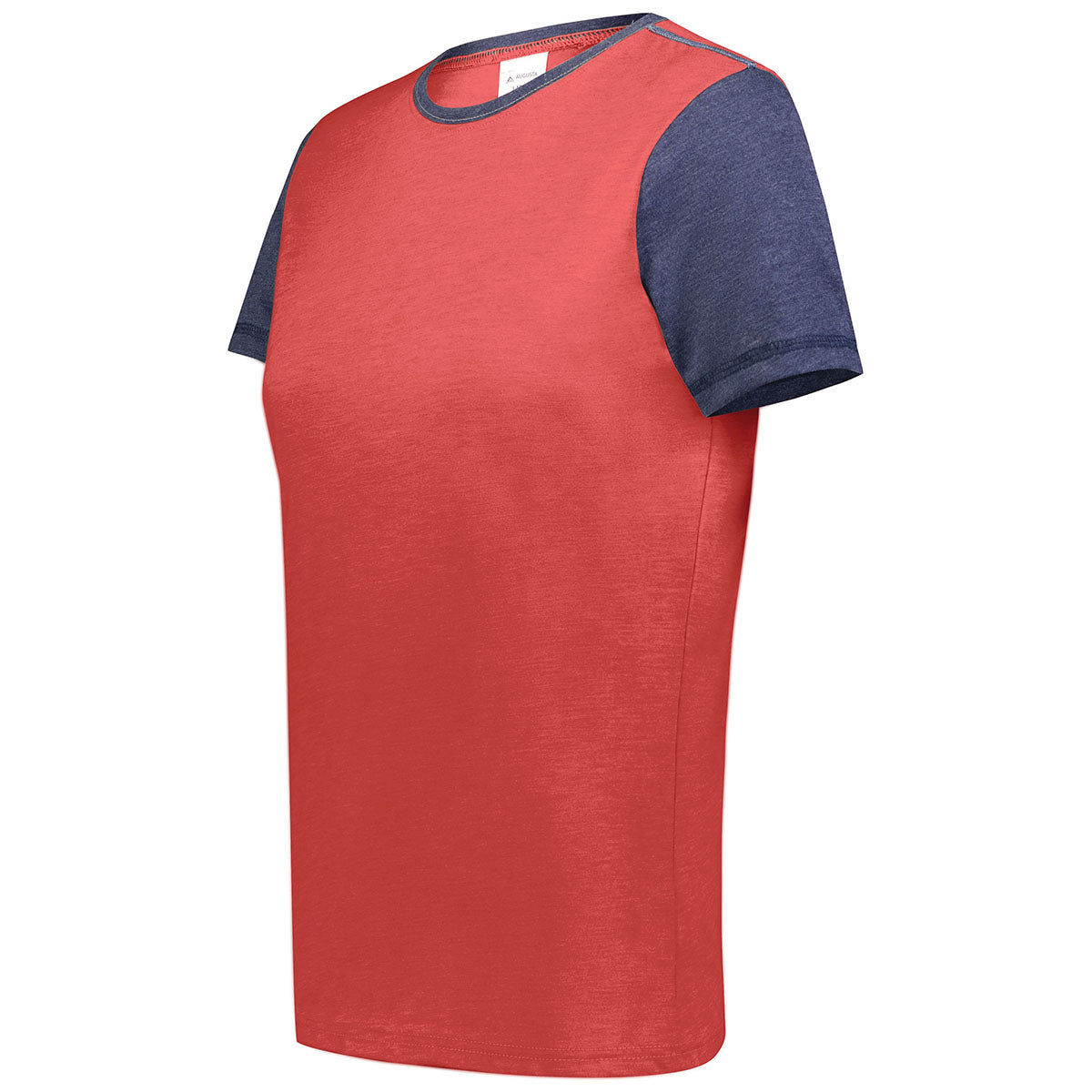 Augusta Sportswear Women's Scarlet/Navy Gameday Vintage Ringer Tee - Stand Out in Style!