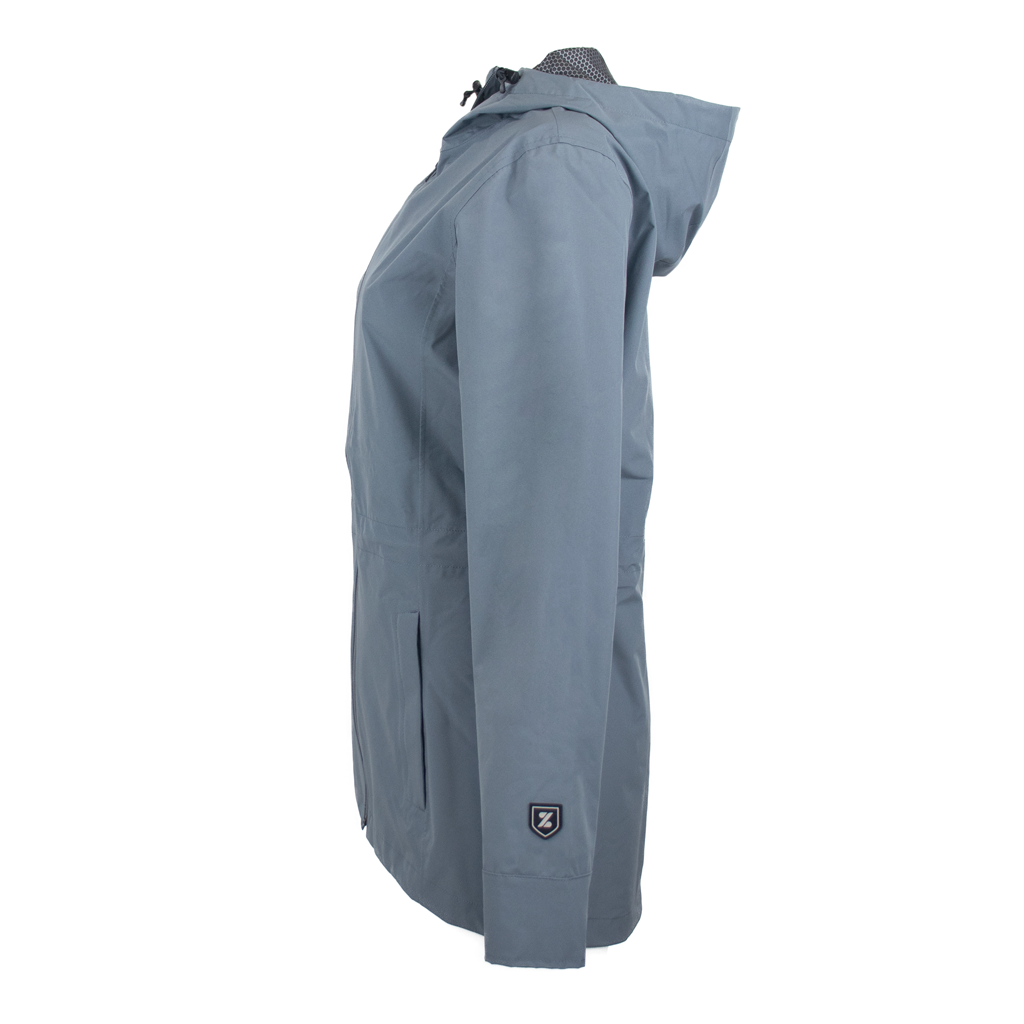 Zusa Women's Charcoal North Shore Rain Jacket - A Sustainable Fashion Statement