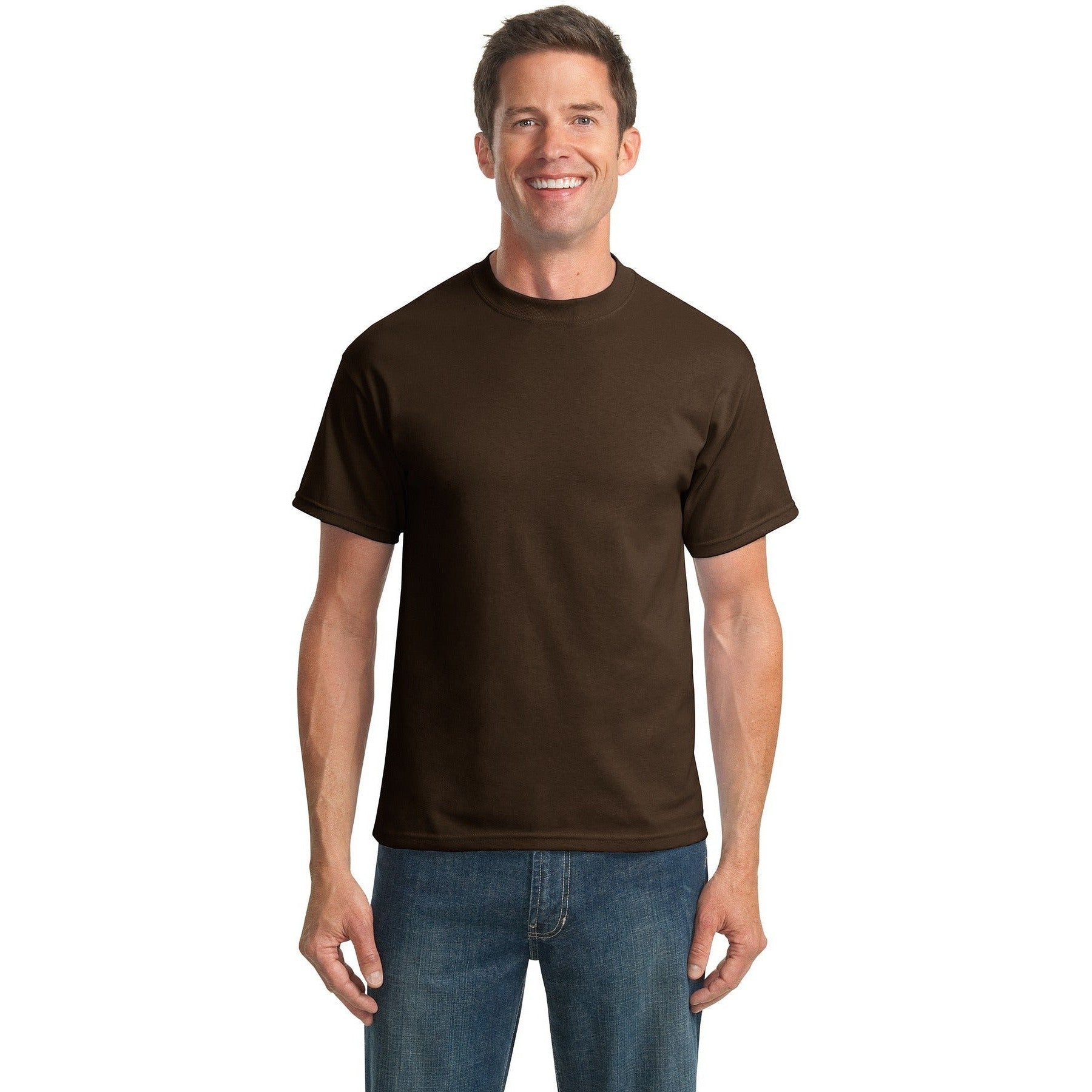 Hurry! Port & Company Tall Core Blend Tee on Closeout Sale