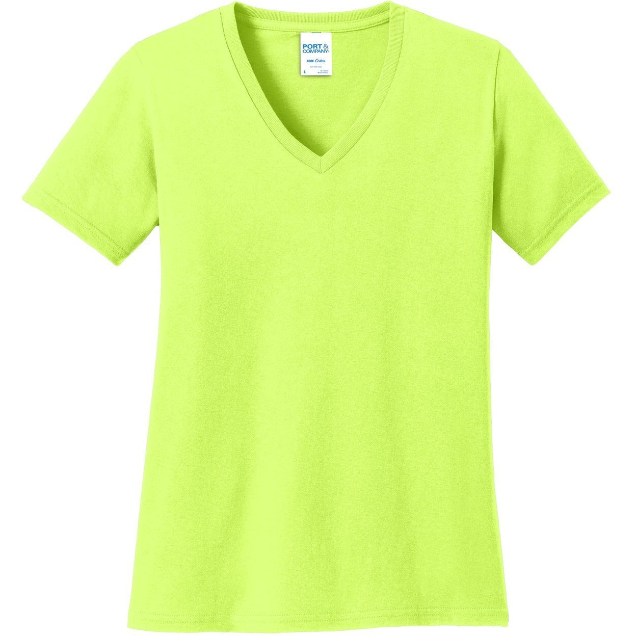 Don't Miss Out! Port & Company Ladies Core Cotton V-Neck Tee - Closeout Sale!