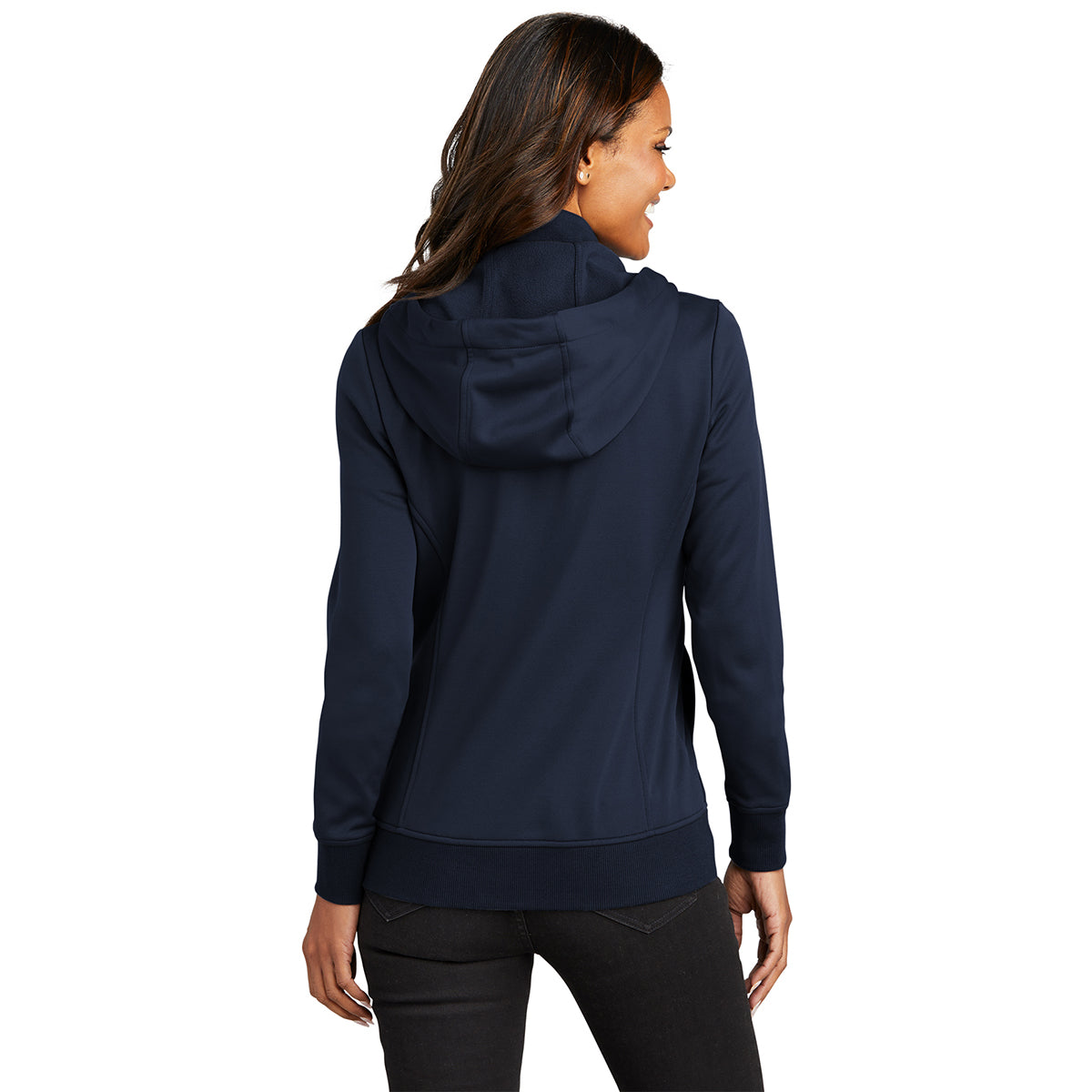 Port Authority Women's River Blue Navy Stylish Fleece Hooded Jacket