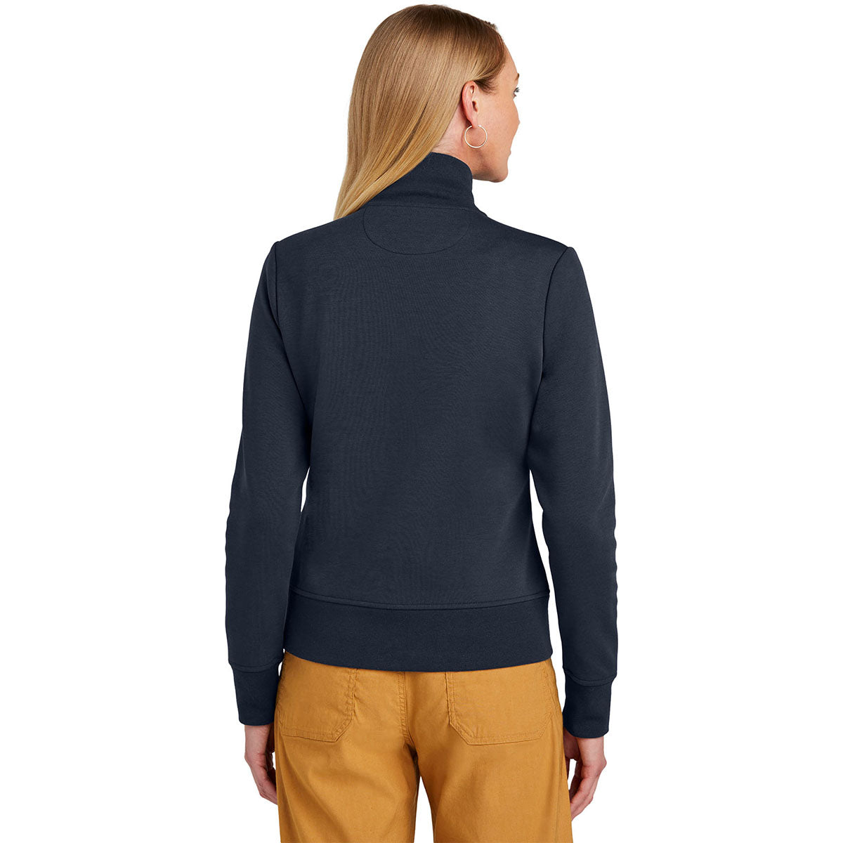 Brooks Brothers Women's Stunning Night Navy Double-Knit Full Zip Jacket