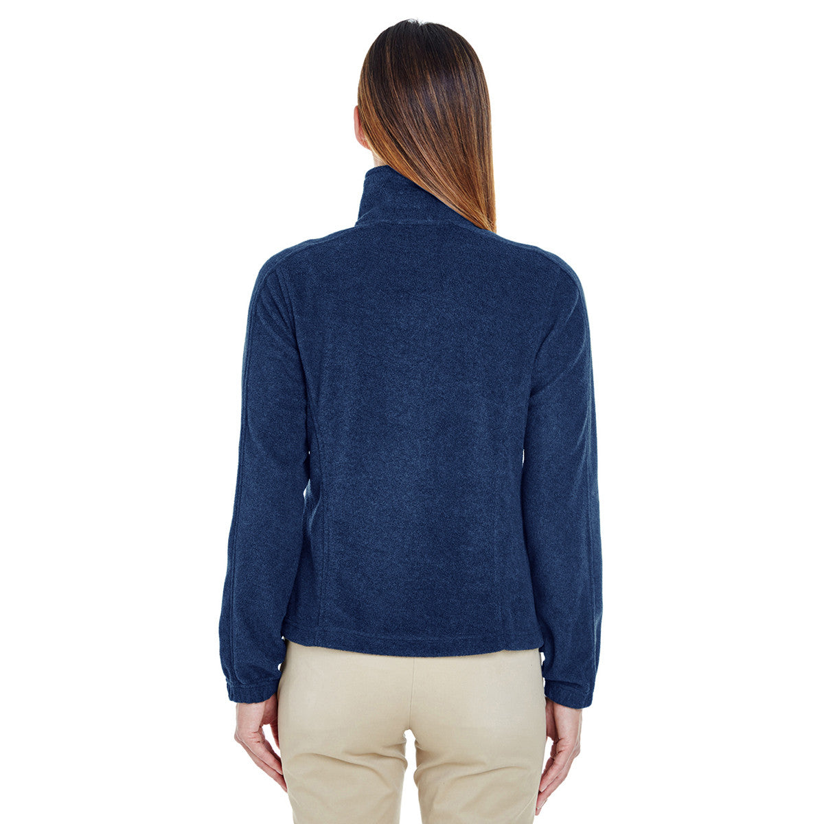 UltraClub Women's Navy Iceberg Fleece Full-Zip Jacket: The Ultimate Cold-Weather Essential