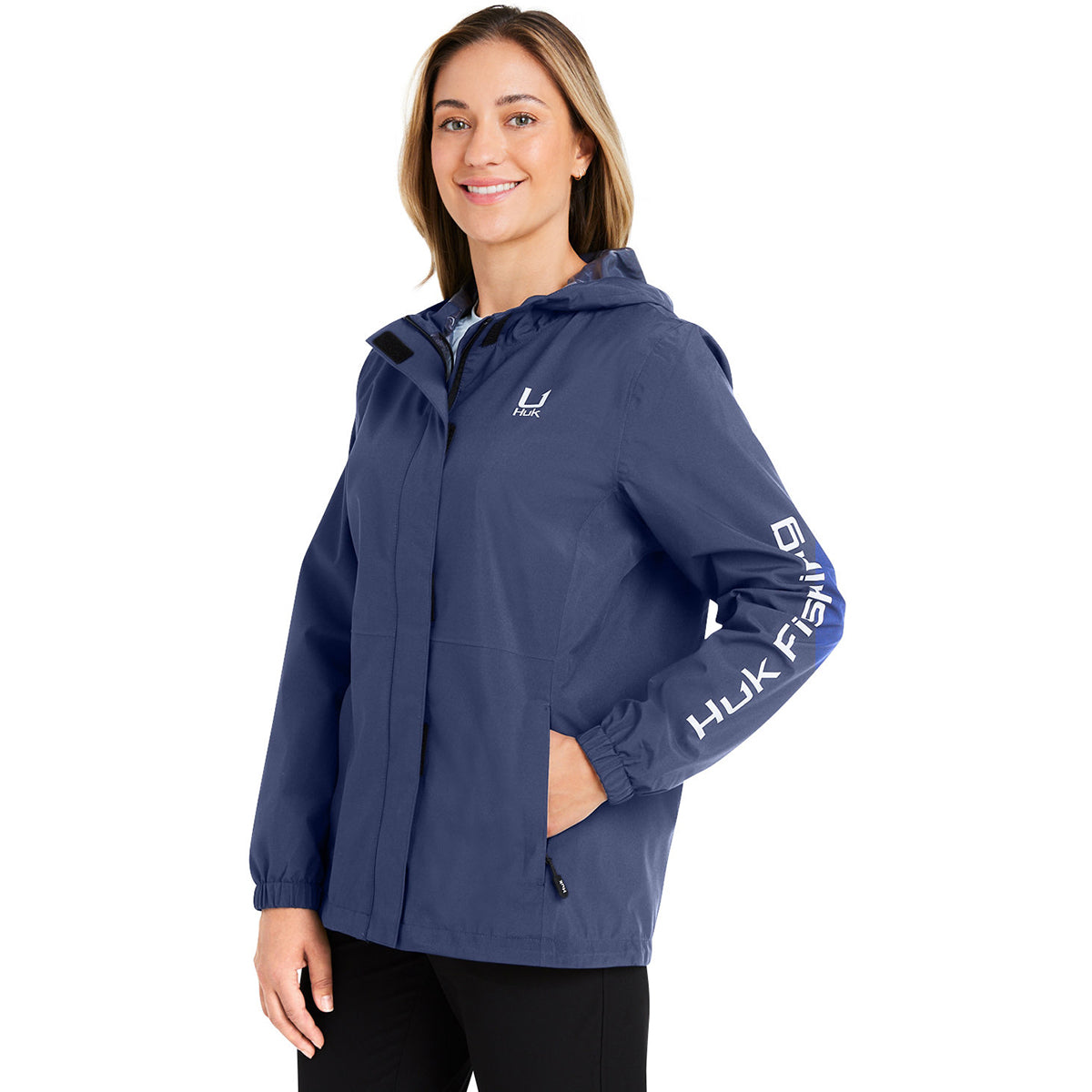 HUK Women's Stylish Naval Academy Storm Rain Jacket