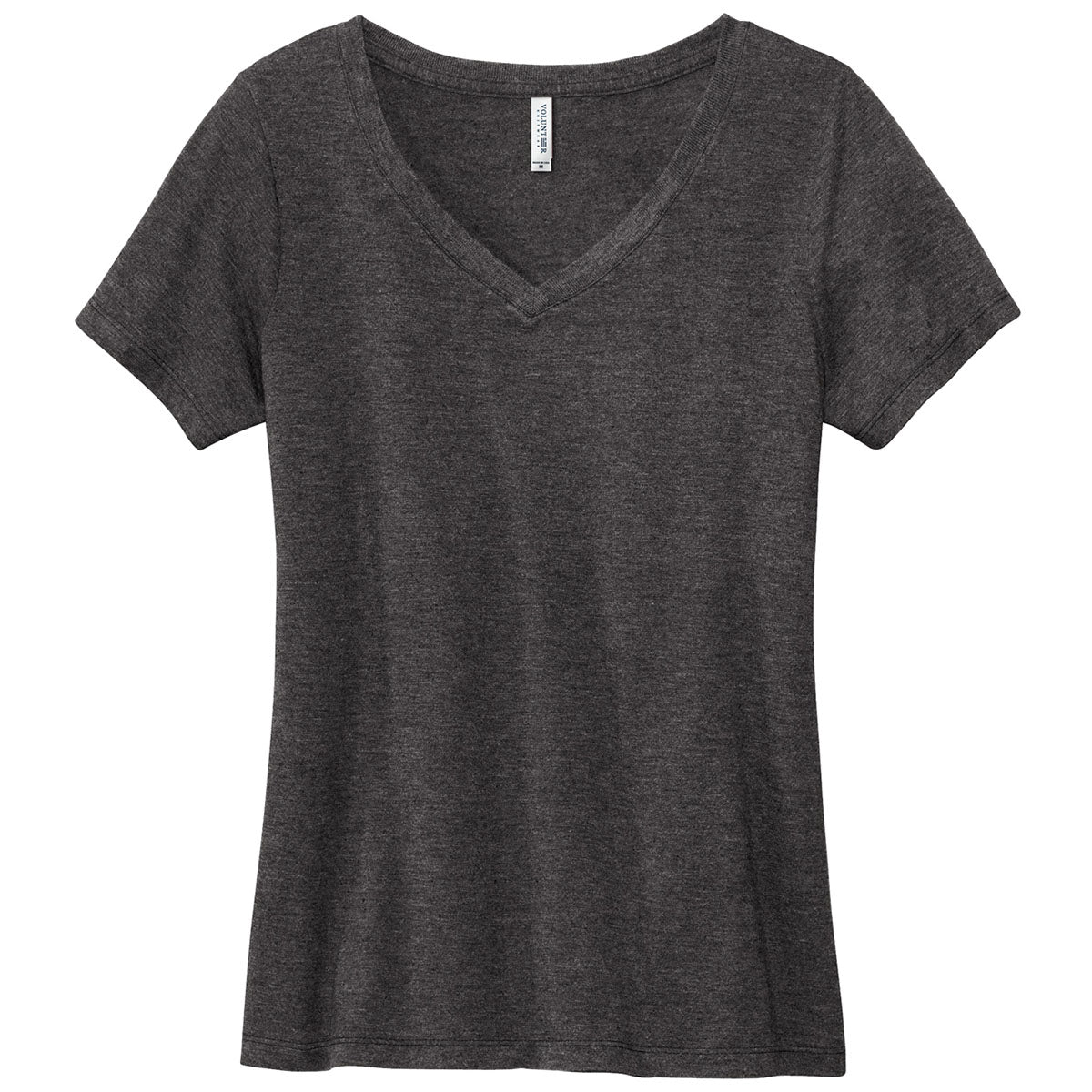Volunteer Knitwear Women's Dark Heather Grey V-Neck Tee: A Must-Have Daily Essential