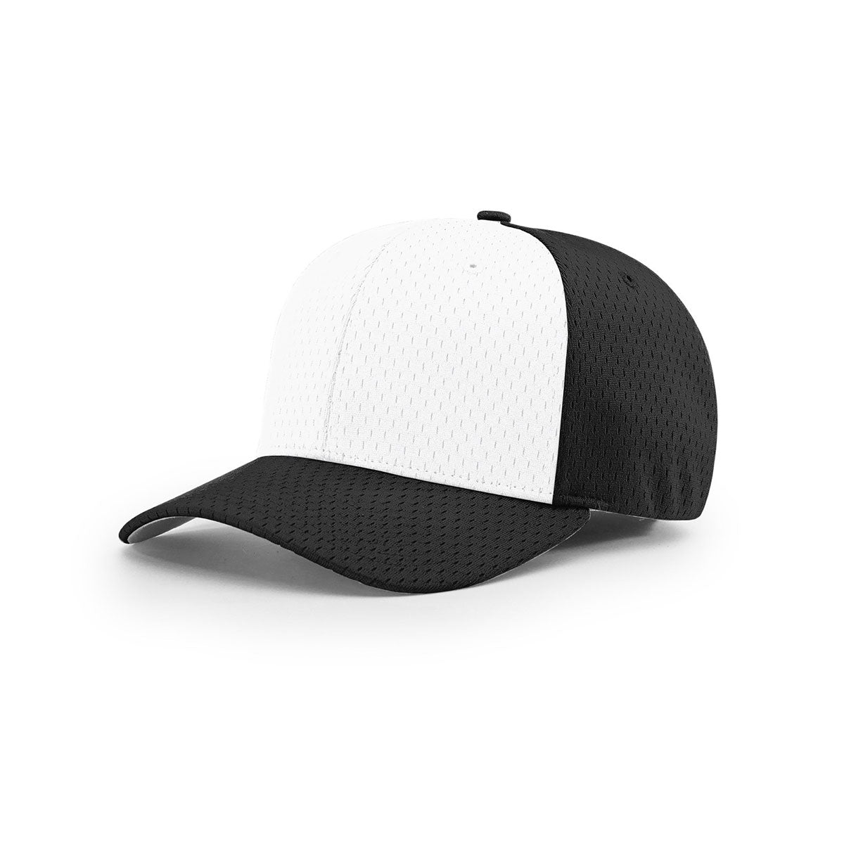 Richardson On-Field Alternate Pro Mesh R-Flex Cap: White & Black